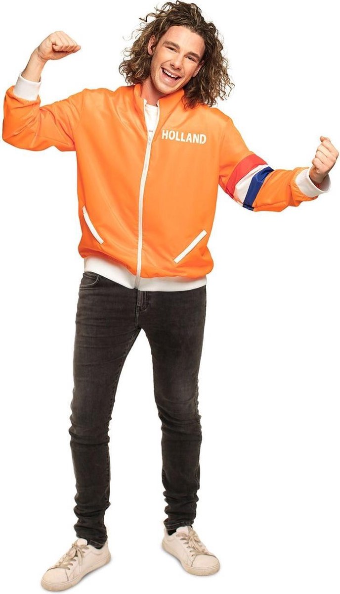 100% NL & Oranje Kostuum | Oranje Trainingsvest Hup Holland Hup Heren Man | XL | Carnaval kostuum | Verkleedkleding